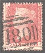 Great Britain Scott 33 Used Plate 76 - QJ - Click Image to Close